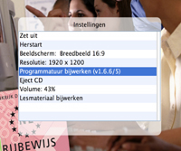 Programmatuur bijwerken